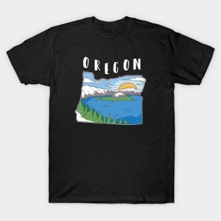 Oregon Nature Landscape Mountains T-Shirt